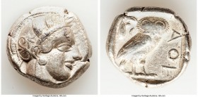 ATTICA. Athens. Ca. 440-404 BC. AR tetradrachm (23mm, 17.10 gm, 11h). VF. Mid-mass coinage issue. Head of Athena right, wearing crested Attic helmet o...
