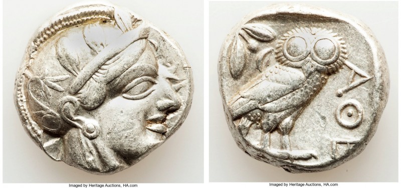 ATTICA. Athens. Ca. 440-404 BC. AR tetradrachm (22mm, 17.14 gm, 11h). VF. Mid-ma...