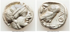 ATTICA. Athens. Ca. 440-404 BC. AR tetradrachm (22mm, 17.14 gm, 11h). VF. Mid-mass coinage issue. Head of Athena right, wearing crested Attic helmet o...