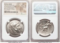 TROAS. Assus. Ca. late 3rd Century BC. AR tetradrachm (30mm, 16.92 gm, 1h). NGC AU 4/5 - 4/5. Posthumous Alexander type issue, ca. 210 BC. Head of Her...