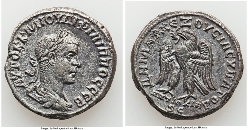 SYRIA. Antioch. Philip II, as Augustus (AD 247-249). BI tetradrachm (25mm, 11.54...