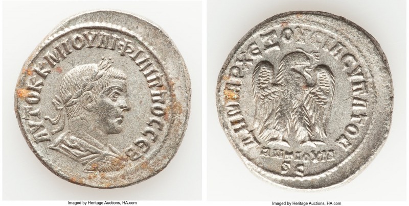 SYRIA. Antioch. Philip II, as Augustus (AD 247-249). BI tetradrachm (28mm, 11.04...