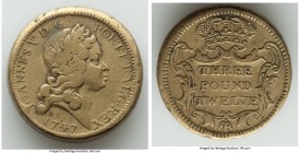 João V Pair of Uncertified Coin Weights ND, The first piece appears about VF, weighing 28.38gm and measuring 28mm, and the second appears nearly AU, w...