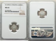 Menelik II Gersh EE 1895 (1902/1903)-A MS65 NGC, Paris mint, KM12. 

HID09801242017

© 2020 Heritage Auctions | All Rights Reserved