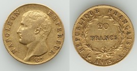 Napoleon gold 20 Francs L'An 13 (1804/1805)-A XF, Paris mint, KM663.1 20.9mm. 6.43gm. 

HID09801242017

© 2020 Heritage Auctions | All Rights Rese...
