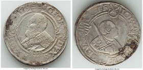 Saxony. Johann Friedrich & Georg Taler 1539 Fine (Residue, Graffiti), Annaberg mint (cross over star), Dav-9721. 39.3mm. 28.84gm.

HID09801242017
...