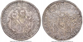 Saxony. Christian II, Johann George & August Taler 1599-HB XF40 NGC, Dresden mint, Dav-9820. Three Brothers Taler. Dealer tag included. 

HID0980124...