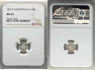 Ferdinand VII 1/4 Real 1821-G MS65 NGC, Nueva Guatemala mint, KM72. Reflective fields, frosted devices. 

HID09801242017

© 2020 Heritage Auctions...