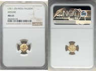 Mysore. Krishna Raja Wodeyar gold Pagoda ND (1811-1830) MS63 NGC, KM-Unl., Fr-1358. 

HID09801242017

© 2020 Heritage Auctions | All Rights Reserv...