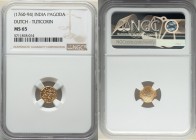 Dutch India gold Pagoda ND (1760-1794) MS65 NGC, Tuticorin mint, KM49. 

HID09801242017

© 2020 Heritage Auctions | All Rights Reserved