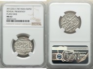 British India. Bengal Presidency Rupee AH 1229 Year 17/49 (1815) MS63 NGC, Benares mint, KM41. Lightly subdued luster. 

HID09801242017

© 2020 He...