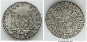 Philip V 8 Reales 1736 Mo-MF AU (Environmental Damage, Cleaned), Mexico City mint, KM103. 38mm. 26.61gm. 

HID09801242017

© 2020 Heritage Auction...