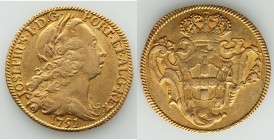 Jose I gold 4 Escudos (Peça) 1751 XF, Lisbon mint, KM240. 31.2mm. 14.17gm. AGW 0.4216 oz. 

HID09801242017

© 2020 Heritage Auctions | All Rights ...
