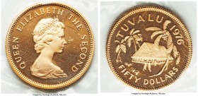 Elizabeth II gold Proof 50 Dollars 1976, KM9. 28mm. Sealed in the original mint vinyl. AGW 0.4711 oz. 

HID09801242017

© 2020 Heritage Auctions |...
