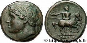 SICILY - SYRACUSE
Type : Double litrai 
Date : c. 250 AC. 
Mint name / Town : Syracuse, Sicile 
Metal : copper 
Diameter : 27,5  mm
Orientation dies :...