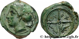 SICILY - SYRACUSE
Type : Hemilitron 
Date : c. 405 AC. 
Mint name / Town : Syracuse, Sicile 
Metal : bronze 
Diameter : 17  mm
Orientation dies : 6  h...