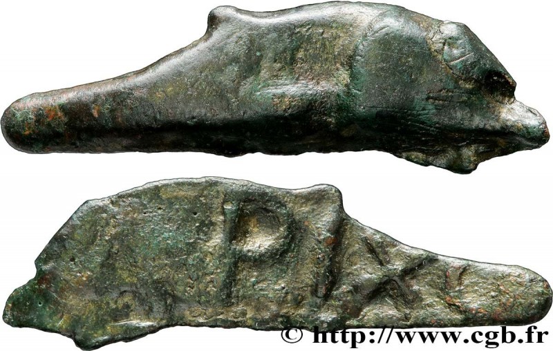 SARMATIA - OLBIA
Type : Dauphin épigraphe 
Date : c. 500-400 AC. 
Mint name / To...