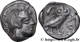 ATTICA - ATHENS
Type : Hemiobole 
Date : c. 485-480 AC. 
Mint name / Town : Athènes, Attique 
Metal : silver 
Diameter : 9  mm
Orientation dies : 9  h...