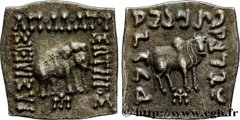 BACTRIA - BACTRIAN KINGDOM - APOLLODOTUS I
Type : Drachme 
Date : c. 170 AC 
Min...