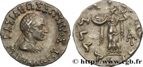 BACTRIA - BACTRIAN KINGDOM - MENANDER I SOTER
Type : Drachme bilingue 
Date : c. 160-155 AC. 
Metal : silver 
Diameter : 17  mm
Orientation dies : 12 ...