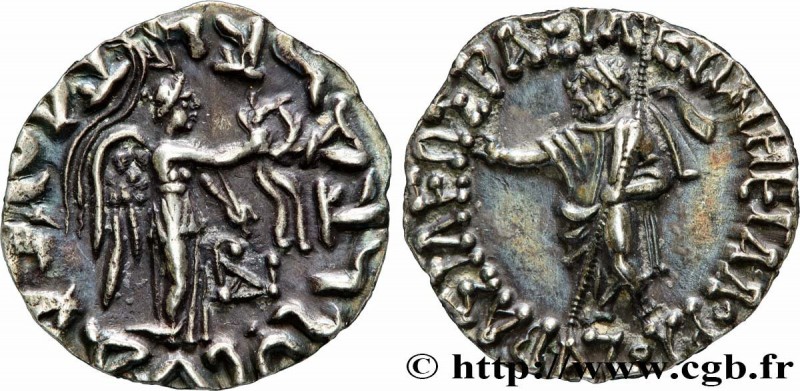 SCYTHIA - INDO-SCYTHIAN KINGDOM - AZES
Type : Drachme bilingue 
Date : c. 55-35 ...