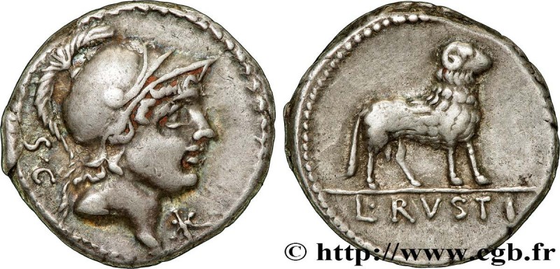 RUSTIA
Type : Denier 
Date : 76 AC. 
Mint name / Town : Rome 
Metal : silver 
Mi...