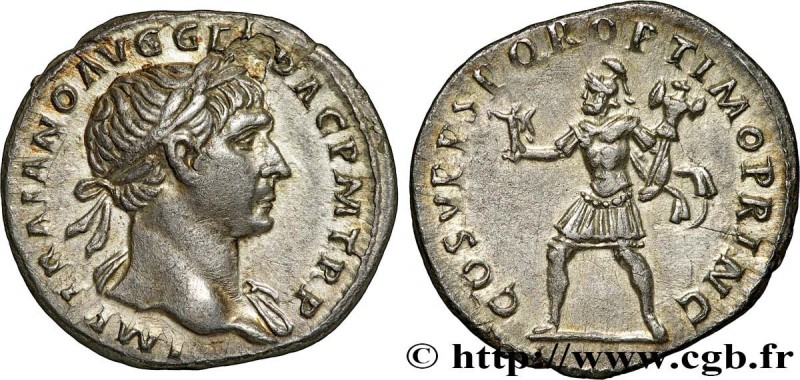 TRAJANUS
Type : Denier 
Date : 107 
Mint name / Town : Rome 
Metal : silver 
Mil...