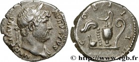 HADRIAN
Type : Denier 
Date : 127 
Mint name / Town : Rome 
Metal : silver 
Millesimal fineness : 900  ‰
Diameter : 18  mm
Orientation dies : 6  h.
We...