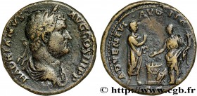 HADRIAN
Type : Sesterce 
Date : 136 
Mint name / Town : Rome 
Metal : bronze 
Diameter : 31,5  mm
Orientation dies : 12  h.
Weight : 24,59  g.
Rarity ...