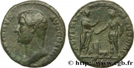 HADRIAN
Type : As 
Date : 136 
Mint name / Town : Rome 
Metal : bronze 
Diameter : 26,5  mm
Orientation dies : 6  h.
Weight : 11,69  g.
Rarity : R3 
O...