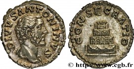 DIVUS ANTONINUS PIUS
Type : Denier 
Date : 161 
Mint name / Town : Rome 
Metal : silver 
Millesimal fineness : 850  ‰
Diameter : 19  mm
Orientation di...