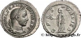 SEVERUS ALEXANDER
Type : Denier 
Date : 232 
Mint name / Town : Rome 
Metal : silver 
Millesimal fineness : 500  ‰
Diameter : 20  mm
Orientation dies ...