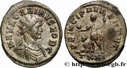 CARINUS
Type : Aurelianus 
Date : 282 
Mint name / Town : Ticinum 
Metal : billon 
Millesimal fineness : 50  ‰
Diameter : 23,5  mm
Orientation dies : ...