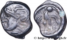 GALLIA - CARNUTES (Beauce area)
Type : Potin lourd à l’aigle et à la tête de Rome 
Date : c. 52 AC. 
Mint name / Town : Chartres (28) 
Metal : potin 
...