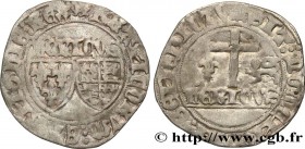 HENRY VI OF LANCASTER
Type : Blanc aux écus 
Date : 23/11/1422 
Date : n.d. 
Mint name / Town : Rouen 
Metal : billon 
Millesimal fineness : 399  ‰
Di...