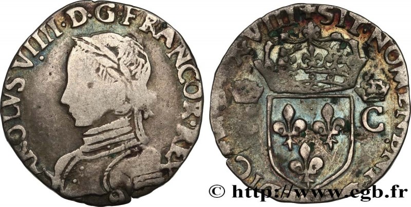 CHARLES IX
Type : Demi-teston, 2e type 
Date : 1568 
Mint name / Town : Rennes 
...