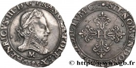HENRY III
Type : Franc au col fraisé 
Date : 1583 
Mint name / Town : Toulouse 
Quantity minted : 265633 
Metal : silver 
Millesimal fineness : 833  ‰...