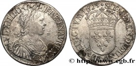 LOUIS XIV "THE SUN KING"
Type : Écu à la mèche longue 
Date : 1653 
Mint name / Town : Rennes 
Quantity minted : 241000 
Metal : silver 
Millesimal fi...