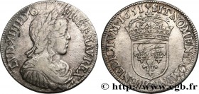 LOUIS XIV "THE SUN KING"
Type : Demi-écu à la mèche longue 
Date : 1651 
Mint name / Town : Poitiers 
Quantity minted : 474280 
Metal : silver 
Milles...