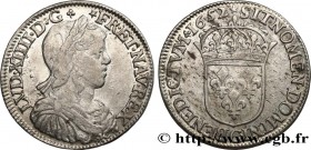 LOUIS XIV "THE SUN KING"
Type : Demi-écu à la mèche longue 
Date : 1652 
Mint name / Town : Saint-Lô 
Quantity minted : 409856 
Metal : silver 
Milles...