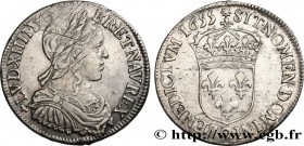 LOUIS XIV "THE SUN KING"
Type : Demi-écu dit “à la mèche longue” 
Date : 1655 
Mint name / Town : Rennes 
Quantity minted : 162093 
Metal : silver 
Mi...