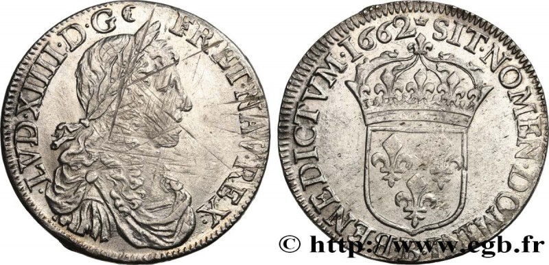 LOUIS XIV "THE SUN KING"
Type : Demi-écu au buste juvénile, au grand buste drapé...