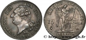 LOUIS XVI
Type : 15 sols dit "au génie", type FRANÇOIS 
Date : 1791 
Mint name / Town : Paris 
Metal : silver 
Millesimal fineness : 666  ‰
Diameter :...