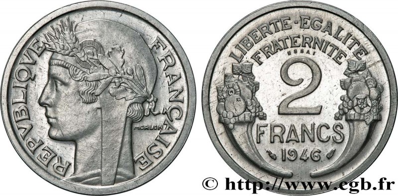 PROVISIONAL GOVERNEMENT OF THE FRENCH REPUBLIC
Type : Essai-piéfort de 2 francs ...