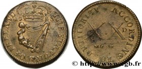 ENGLAND AND IRELAND (KINGDOM)
Type : Poids monétaire pour le Crown 
Date : 1683 
Metal : brass 
Diameter : 28  mm
Orientation dies : 11  h.
Weight : 3...