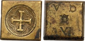SPAIN
Type : Poids monétaire pour le double écu de Charles Quint 
Date : (XVIIe-XVIIIe siècles) 
Date : n.d. 
Metal : brass 
Diameter : 14  mm
Weight ...