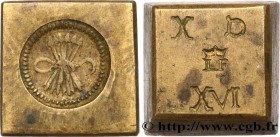 SPAIN
Type : Poids monétaire pour la pièce de 4 reales, 1er type 
Date : (XVIIe-XVIIIe siècles) 
Date : n.d. 
Metal : brass 
Diameter : 16  mm
Weight ...