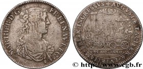 MARIE-THÉRÈSE D'AUTRICHE
Type : Arrivée de la reine à Paris 
Date : 1660 
Metal : silver 
Diameter : 28  mm
Orientation dies : 6  h.
Weight : 5,6  g.
...