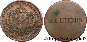 CORPORATIONS
Type : VITRIERS-PEINTRES SUR VERRE 
Date : 1715 
Metal : copper 
Diameter : 28  mm
Orientation dies : 6  h.
Weight : 6,95  g.
Edge : Liss...