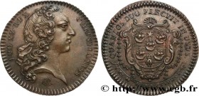 CORPORATIONS
Type : CINQUIEME CORPS DES MARCHANDS LES BONNETIERS 
Date : 1758 
Metal : copper 
Diameter : 28  mm
Orientation dies : 6  h.
Weight : 7,7...